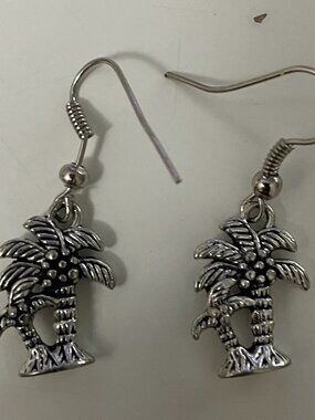 Palm Tree Dangle Earrings